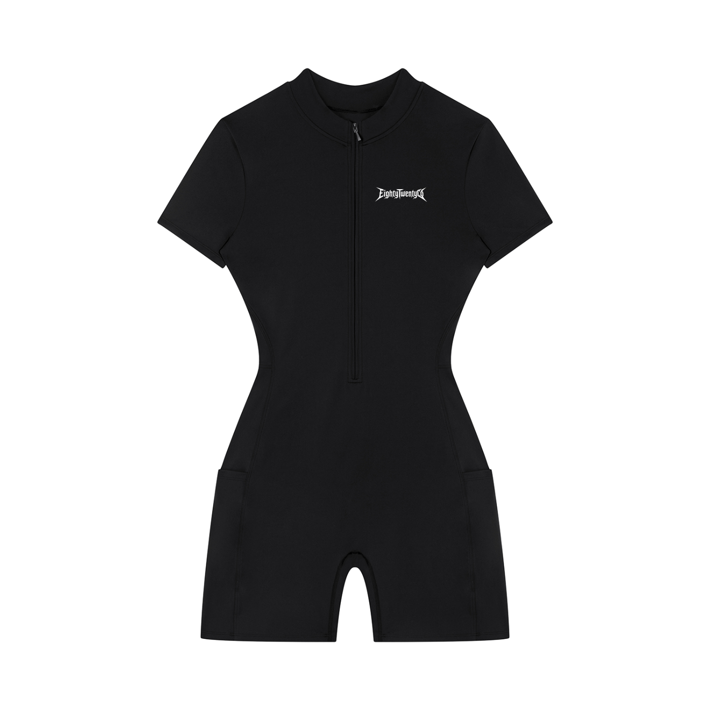 Women's WarBlade Quarter-Zip Short Sleeve Romper — front view