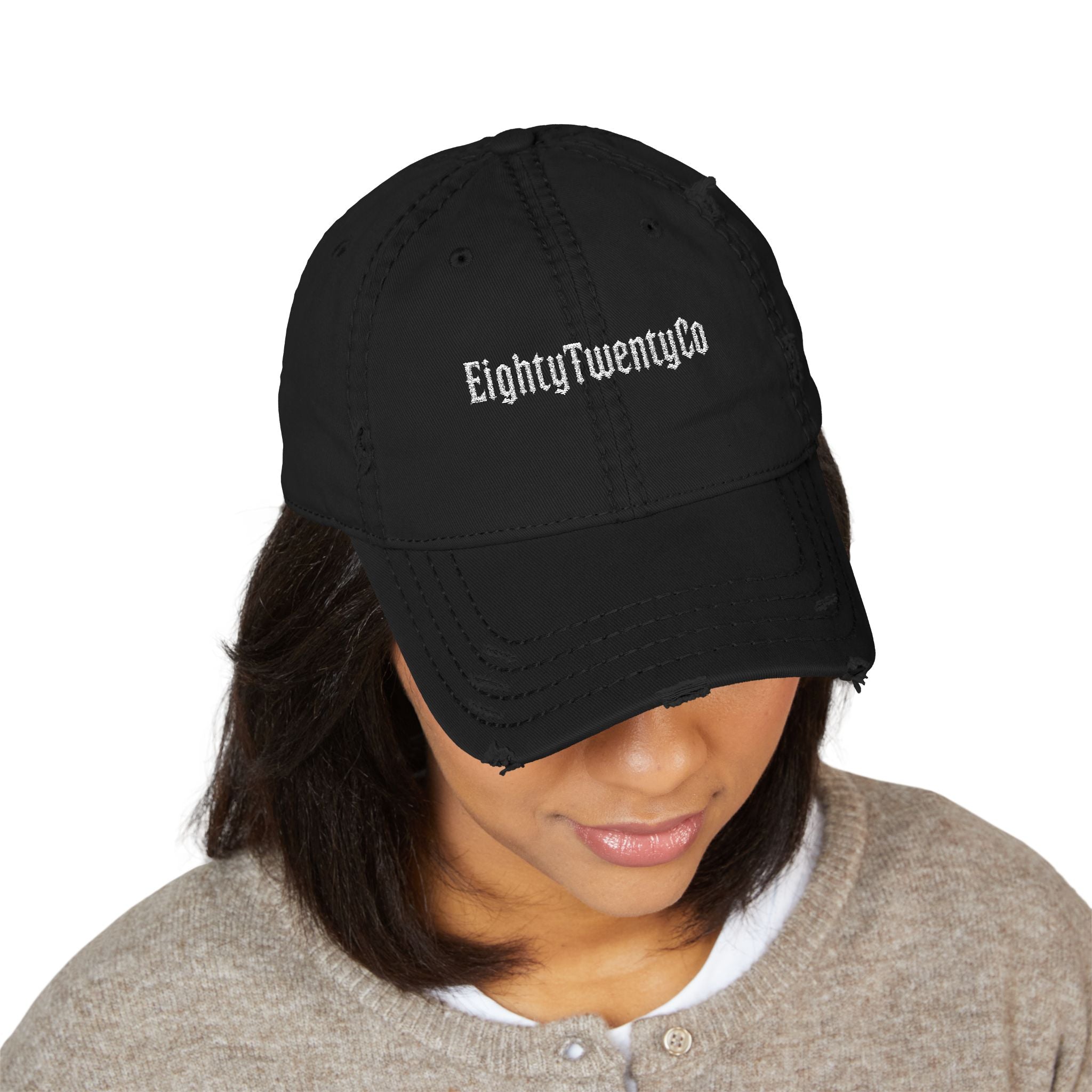 IronScript Distressed Hat — alternate view 1