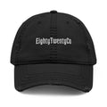 IronScript Distressed Hat — front view
