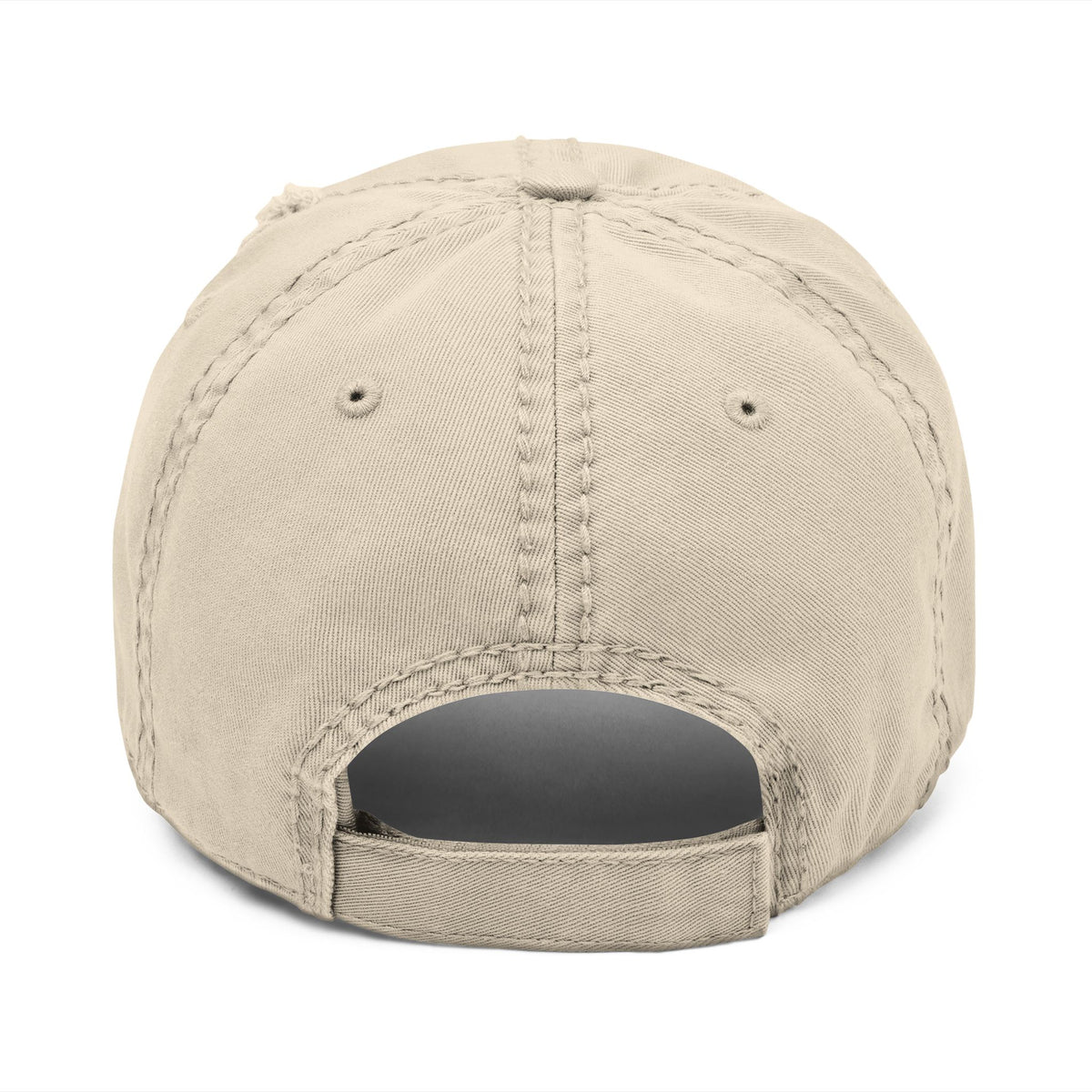 Gothic Drip Distressed Hat – Burgundy Embroidery