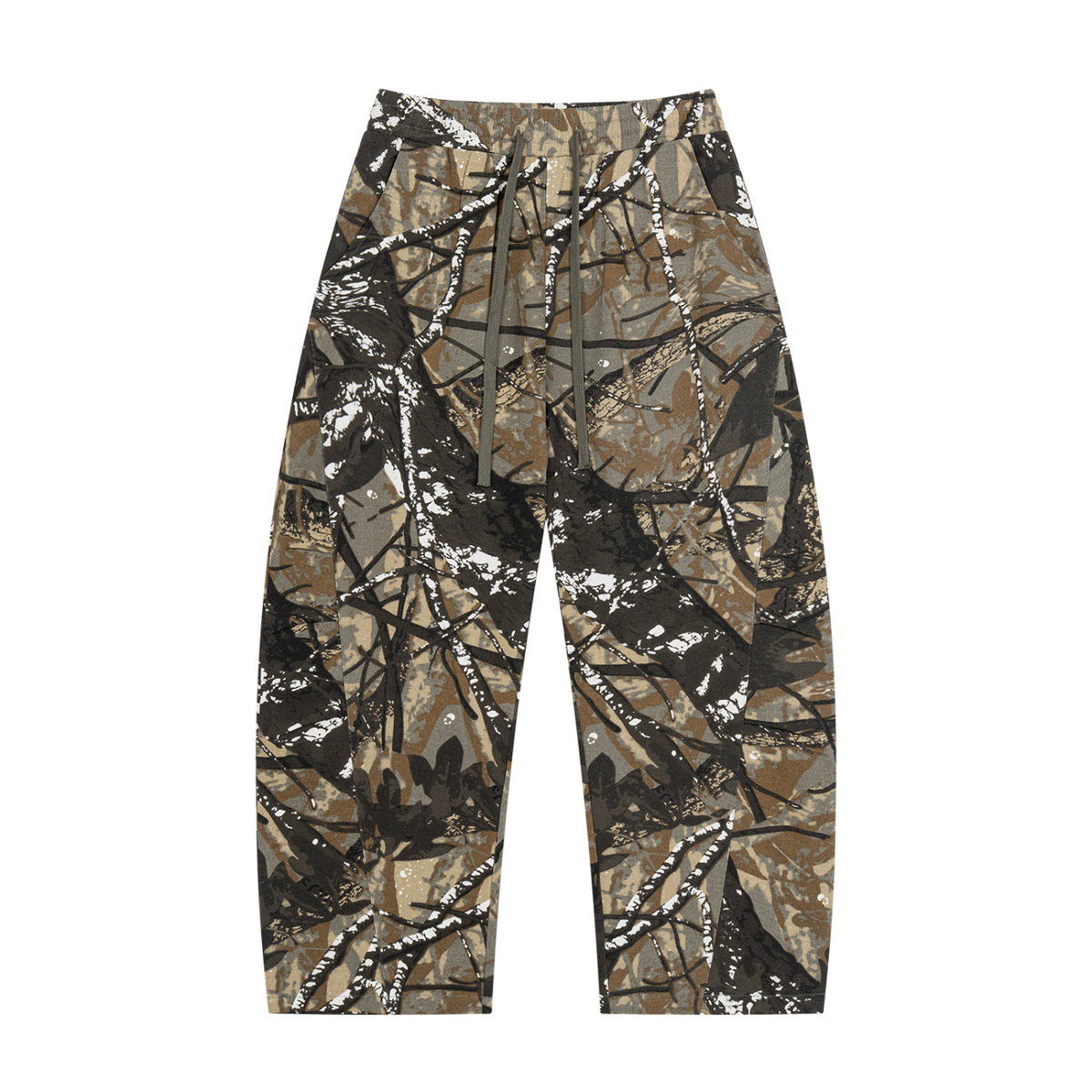 Tree Camo Barrel-Leg Joggers
