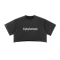 Womens IronScript Crop Top — front view