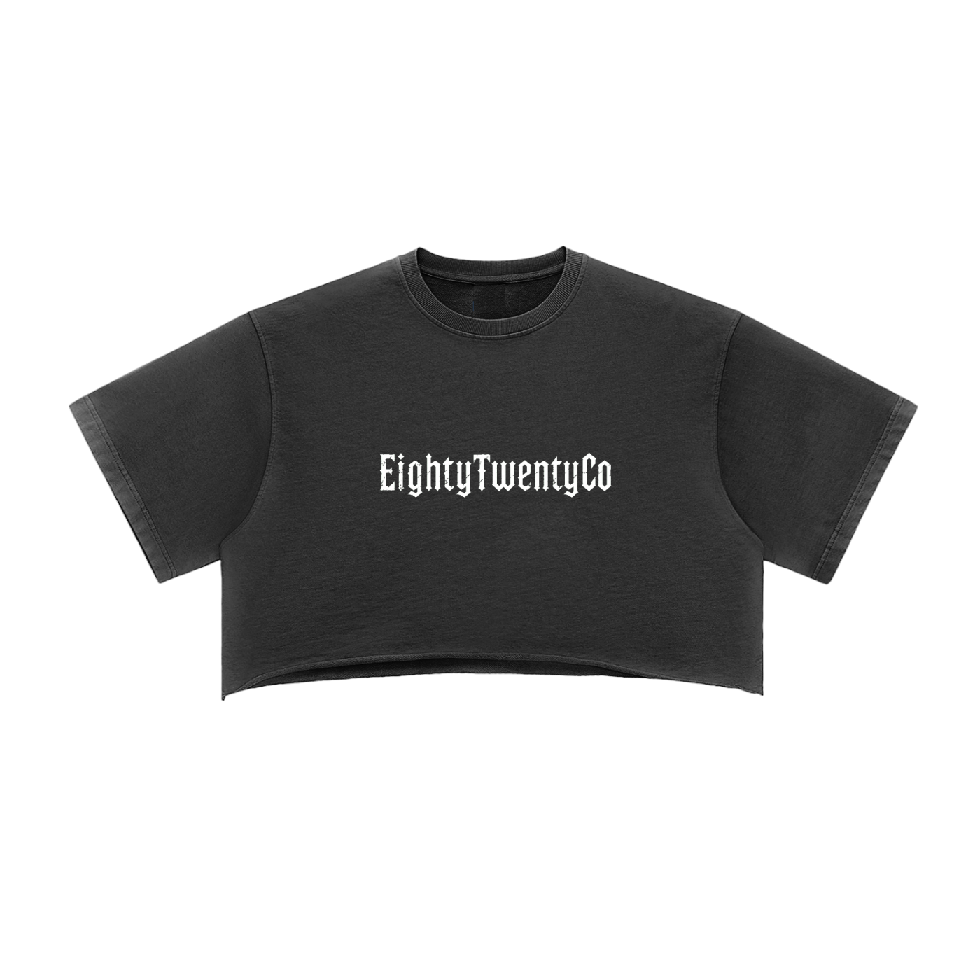 Womens IronScript Crop Top — front view