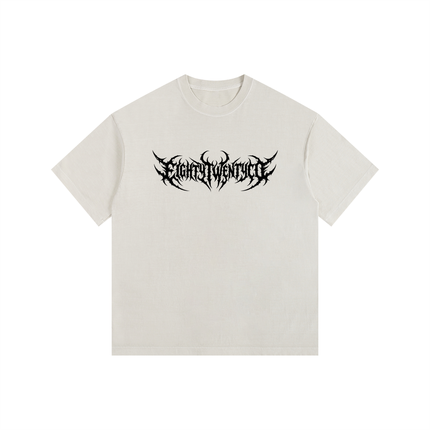 WhiteOut Vintage Washed Oversized Cotton T-Shirt — front view