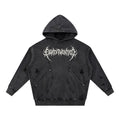 ThornBorn Distressed Hoodie — front view