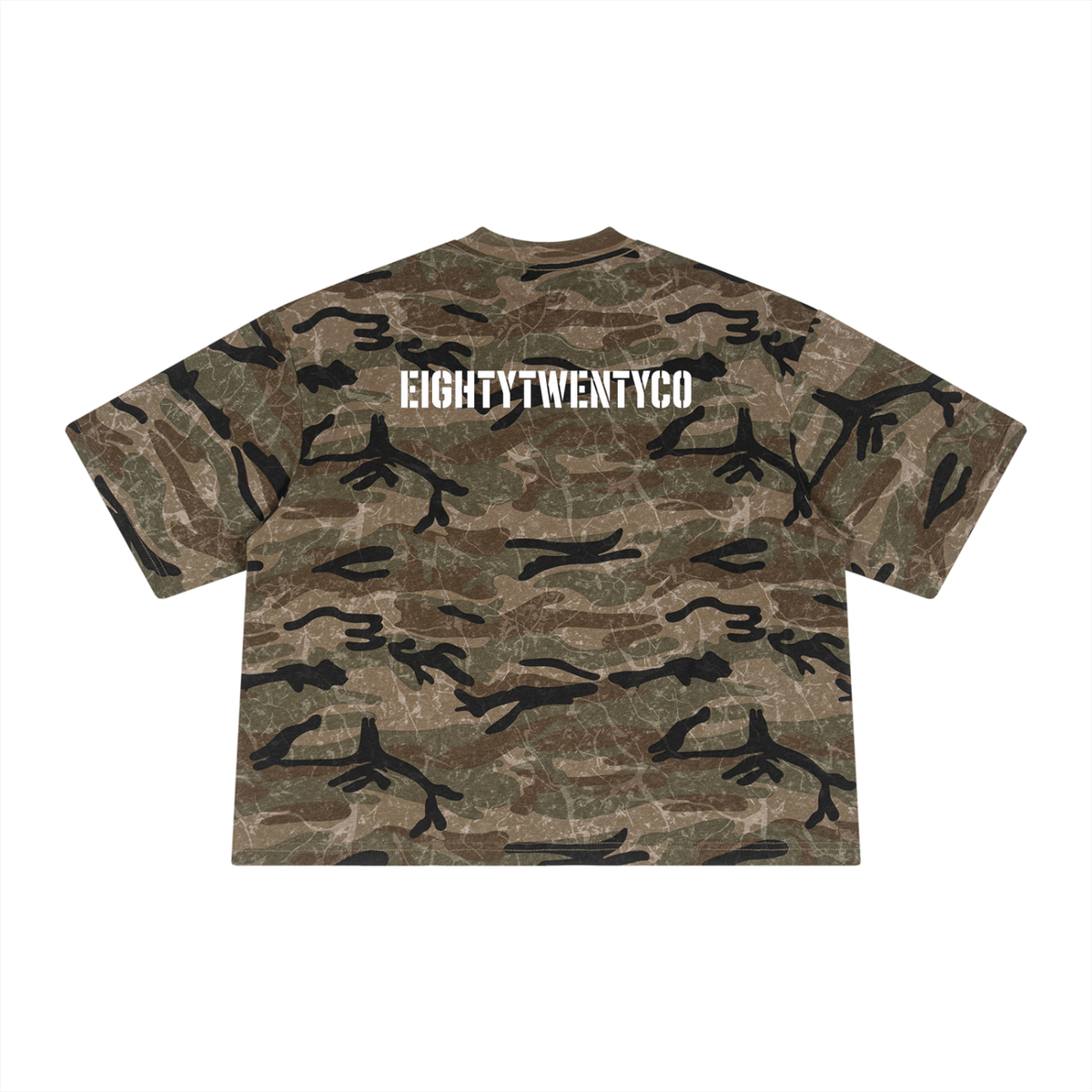 WarDept Boxy Camo Print T-Shirt