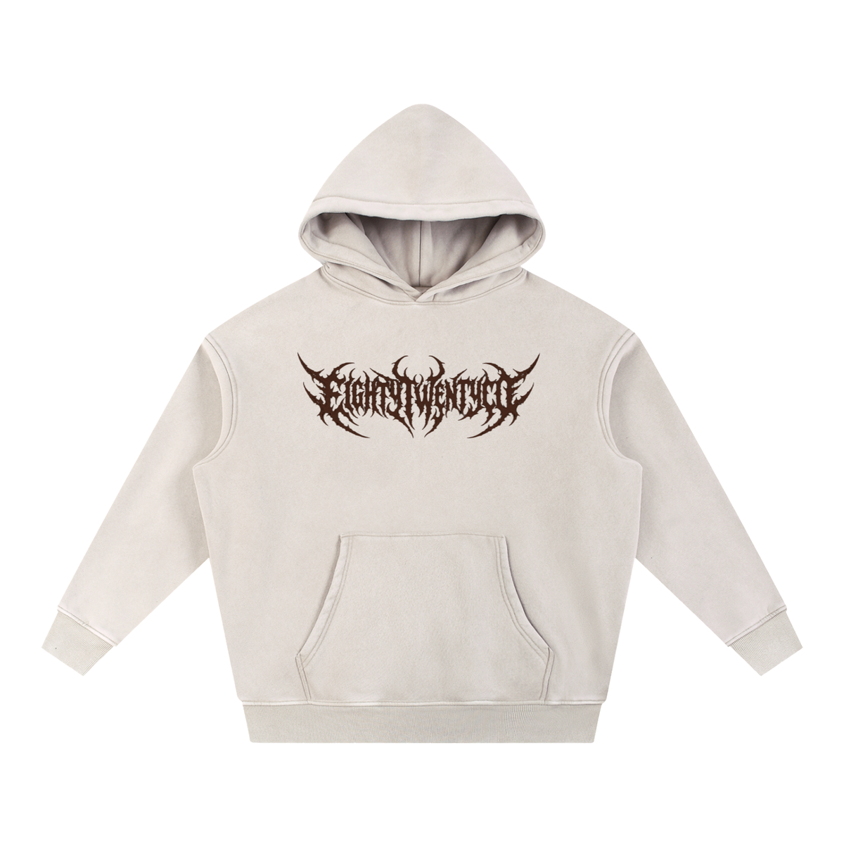 ThornBorn Oversized Washed Hoodie – Mild Apricot