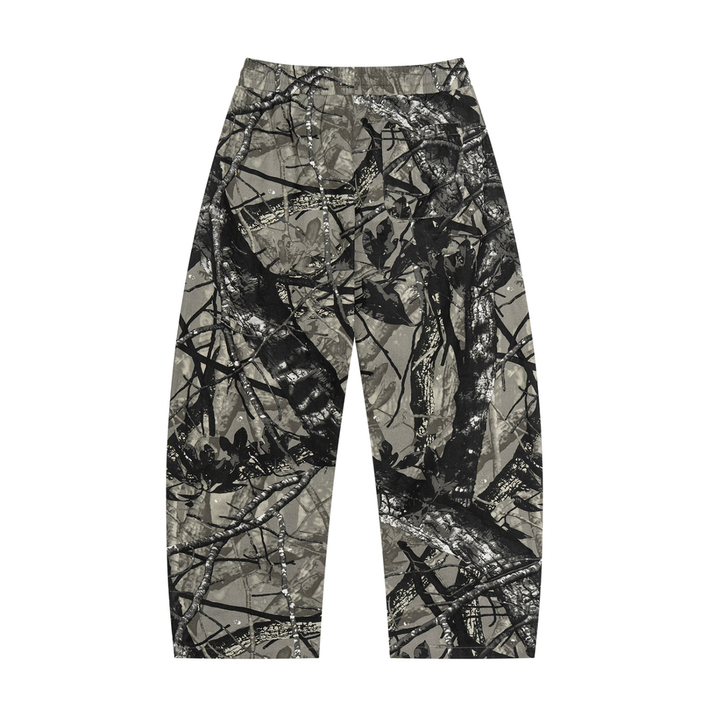 Tree Camo Barrel-Leg Joggers