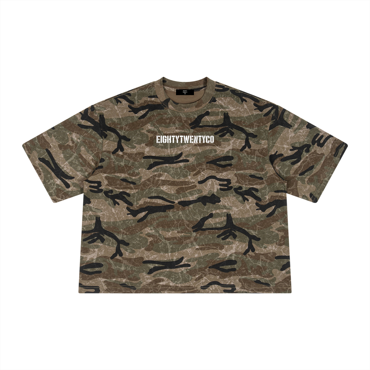 WarDept Boxy Camo Print T-Shirt