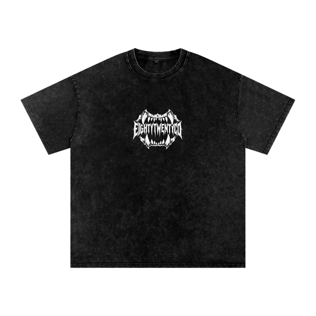 FangFall Chest Print Oversized T-Shirt