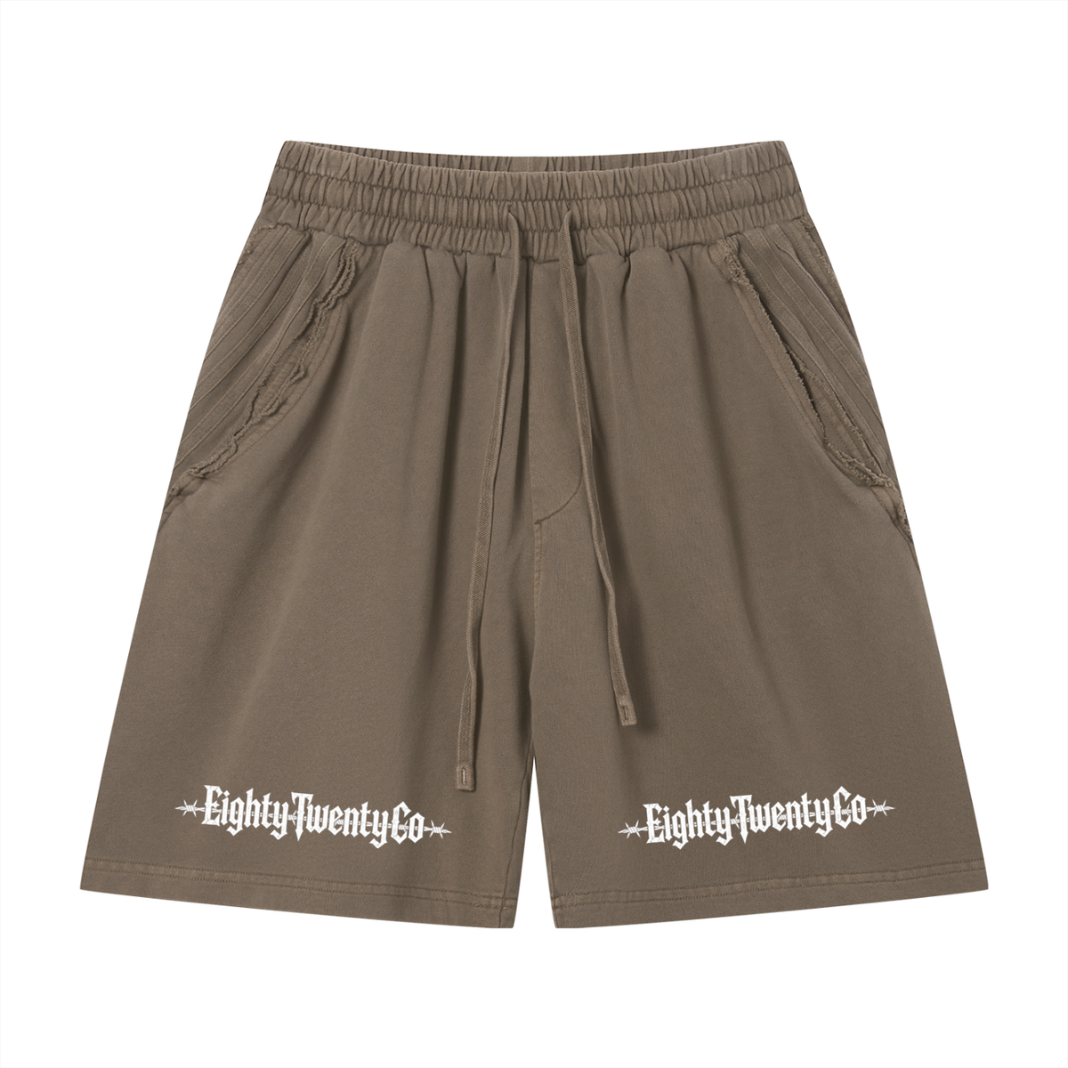 BarbedWire Vintage Wash Shorts – Khaki