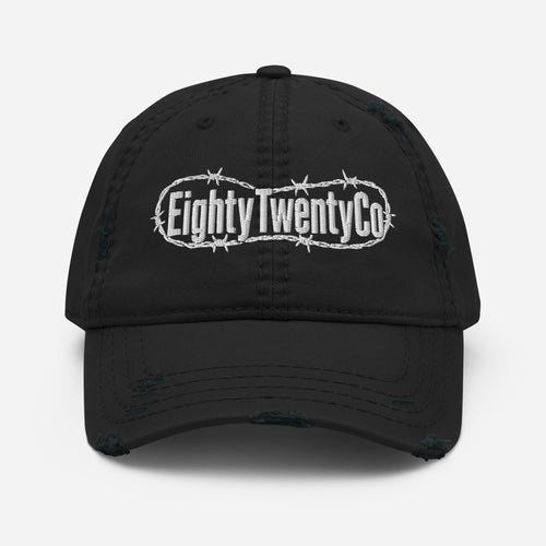 BarbedWire Distressed Hat — front view