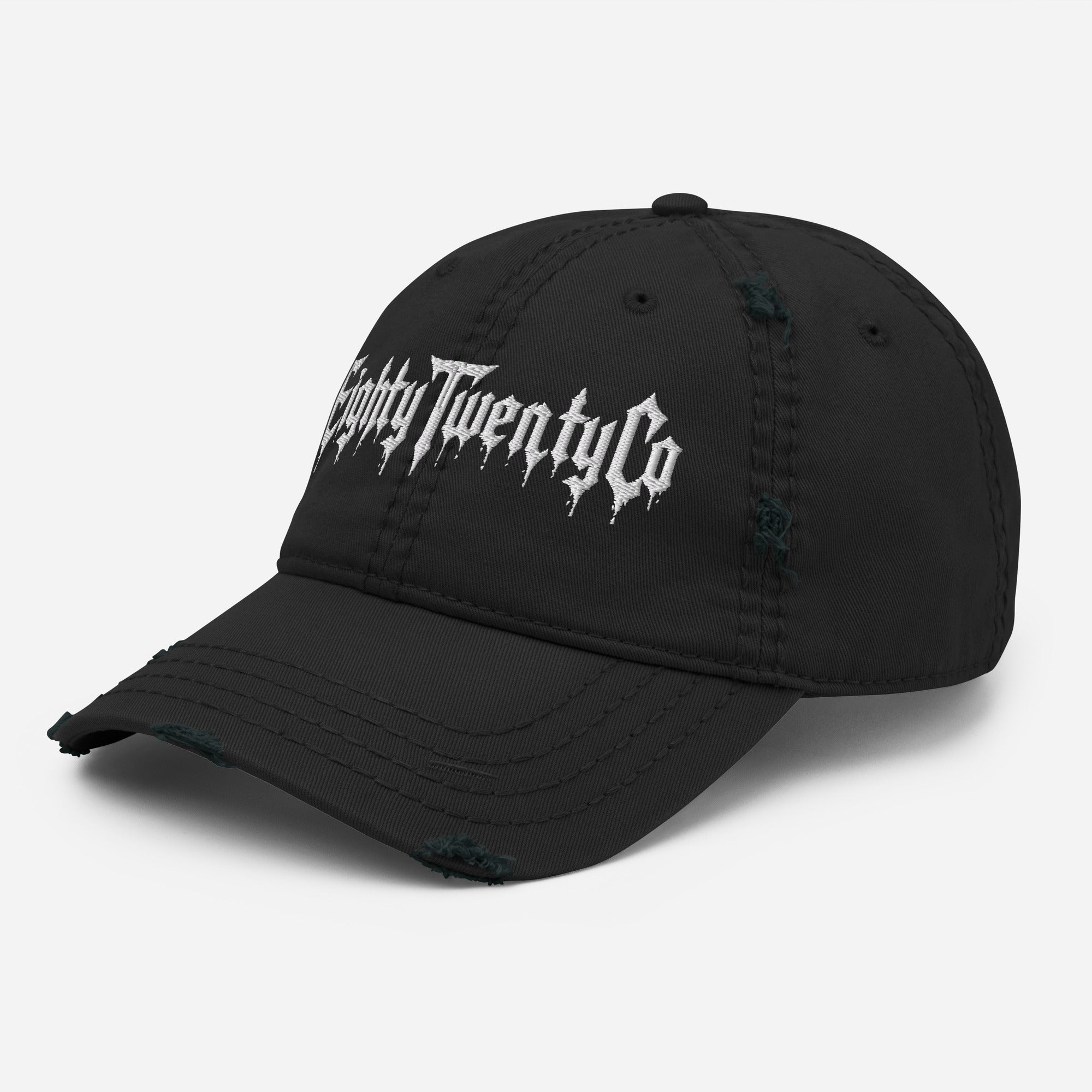 BloodLine Distressed Hat — left front view