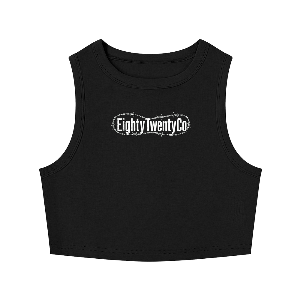 Women's BarbedWire Crop Top — front view