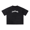 Gothic Script Vintage Wash Boxy T-Shirt