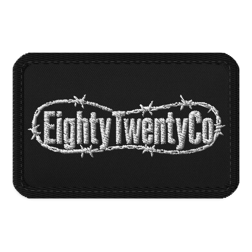 BarbedWire Embroidered Patch — front view