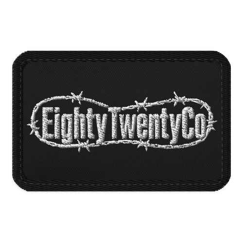 BarbedWire Embroidered Patch — front view