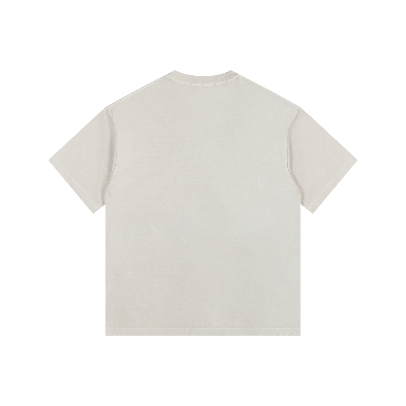 WhiteOut Vintage Washed Oversized Cotton T-Shirt — back view